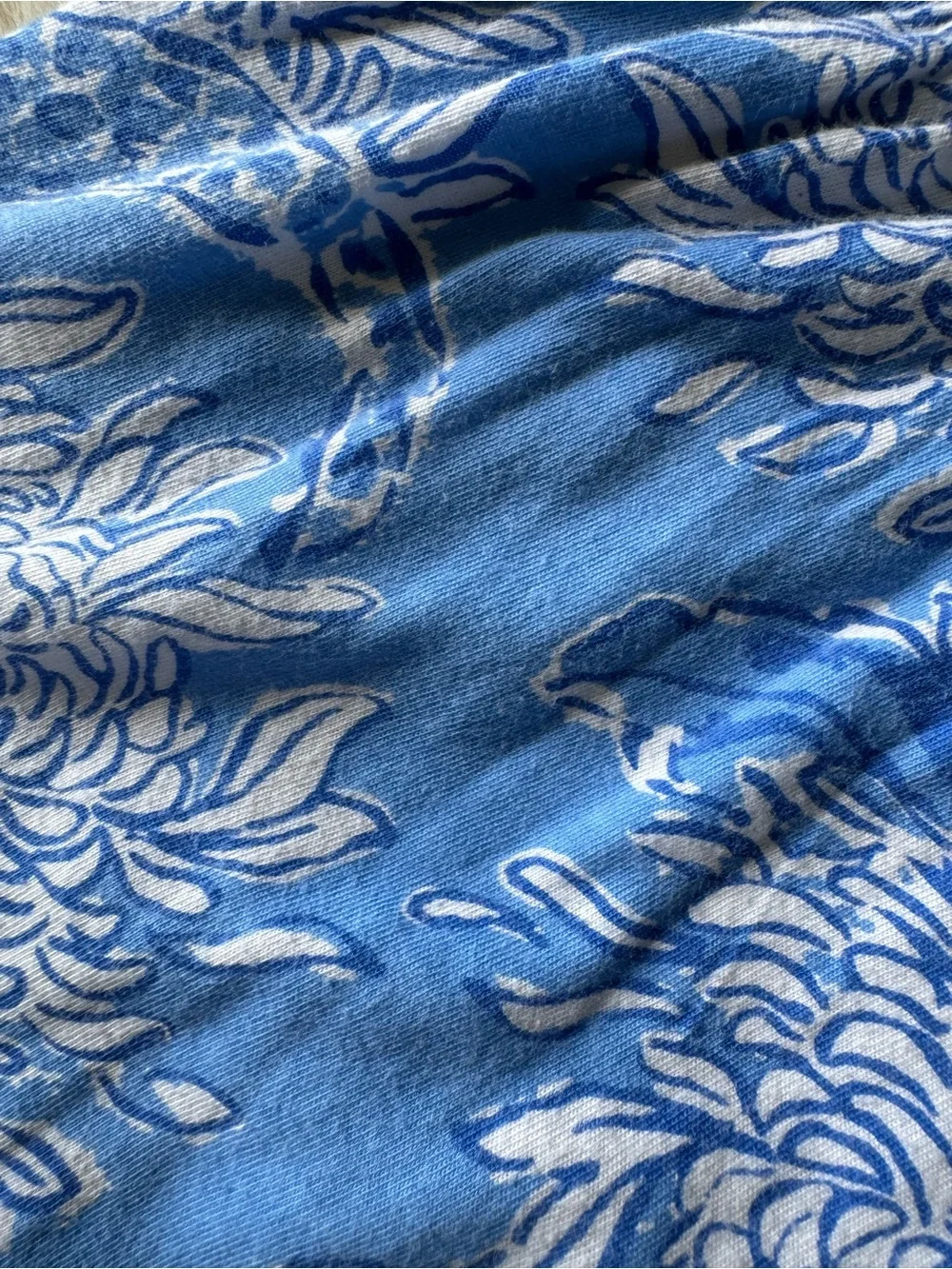 Lilly Pulitzer Blue & White Tiered V-Neck Maxi Dress